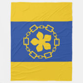 ハミルトン国旗（オンタリオ州，カナダ） フリースブランケット (正面)