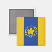 ハミルトン国旗（オンタリオ州，カナダ） マグネット (正面/裏面)