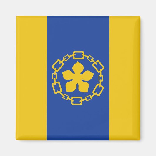 ハミルトン国旗（オンタリオ州，カナダ） マグネット (正面)