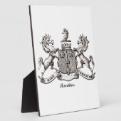 ハミルトン家紋 フォトプラーク (側面)