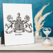 ハミルトン家紋 フォトプラーク (側面)