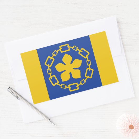 ハミルトン州旗，オンタリオ州の長方形シール 長方形シール (封筒)