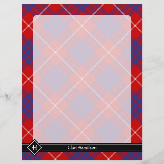 ハミルトン氏族 赤いタータン フライヤー (正面)
