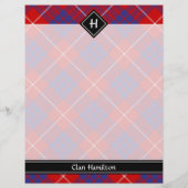 ハミルトン氏族 赤いタータン フライヤー (裏面)