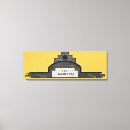 ハミルトン看板 キャンバスプリント (正面)