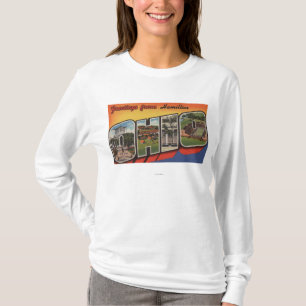ハミルトン、オハイオ州-大きい手紙場面 Tシャツ