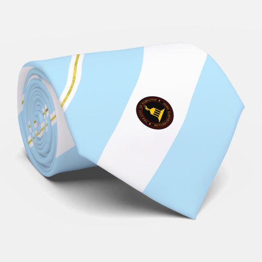 ハミルトン（オハイオ）市旗ネックタイ ネクタイ (ロール)
