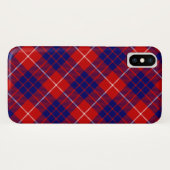 ハミルトン タルタン 赤 青 紫 チェック Case-Mate iPhoneケース (裏面(横))