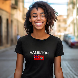 ハミルトン・バミューダ州旗ダークカラー Tシャツ