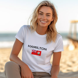 ハミルトン・バミューダ州旗ライトカラー Tシャツ