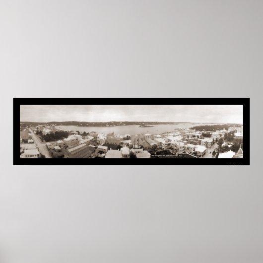 ハミルトン・バミューダ・タワー写真1911 ポスター (正面)