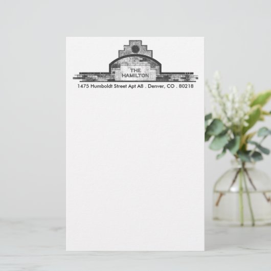 ハミルトン 便箋 (スタンド正面)