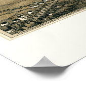 ハミルトン, NYパノラママップ – 1885 ポスター (角)