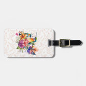 ハミングする鳥をパーソナライズ ラゲッジタグ (正面横)