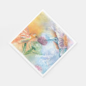 ハミングカラフル鳥パーティー スタンダードランチョンナプキン (角)