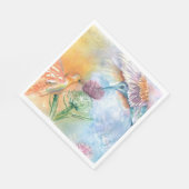 ハミングカラフル鳥パーティー スタンダードランチョンナプキン (角)