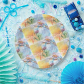 ハミングカラフル鳥パーティー ペーパープレート (パーティー)