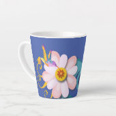 ハミングカラフル鳥 カフェラテマグ (左アングル)