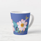 ハミングカラフル鳥 カフェラテマグ (右アングル)