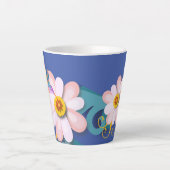 ハミングカラフル鳥 カフェラテマグ (正面)