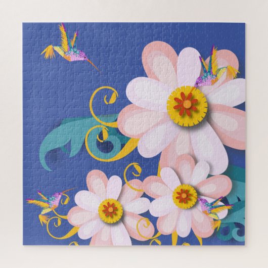 ハミングカラフル鳥 ジグソーパズル (縦)