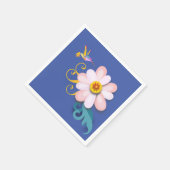 ハミングカラフル鳥 スタンダードカクテルナプキン (角)