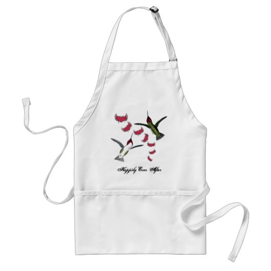 ハミンググランジ鳥のハートと翼 スタンダードエプロン (正面)