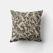 ハミングバお洒落ーズの葉のヴィンテージ森の緑 クッション (裏面)