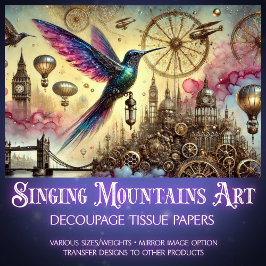 ハミングバお洒落ードスチームパンクフライトデコップページ 薄葉紙