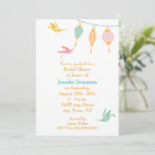 ハミングバお洒落ードネクタールブライダルシャワー 招待状 (スタンド正面)