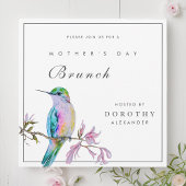 ハミングバかわいらしードマザーズデイブランチ招待状 招待状