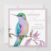 ハミングバかわいらしードマザーズデイブランチ招待状 招待状 (正面)