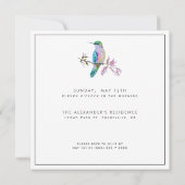 ハミングバかわいらしードマザーズデイブランチ招待状 招待状 (裏面)