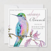 ハミングバかわいらしードマザーズデイブランチ招待状 招待状 (正面)