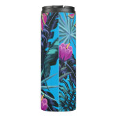 ハミングバはっきりしたードを持つ熱帯の葉柄 タンブラー (裏面)