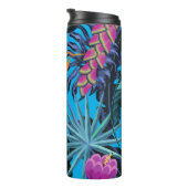 ハミングバはっきりしたードを持つ熱帯の葉柄 タンブラー (回転右)