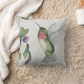 ハミングバエレガントードガーデンウォーターカラー クッション (ブランケット)