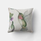 ハミングバエレガントードガーデンウォーターカラー クッション (裏面)