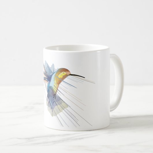 ハミングバエレガントードセラミックマグカップ コーヒーマグカップ (正面右)