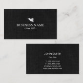 ハミングバエレガントードダークリネン 名刺 (正面/裏面)