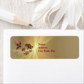 ハミングバエレガントードレッドフローラグラフィック ラベル (インサイチュ)