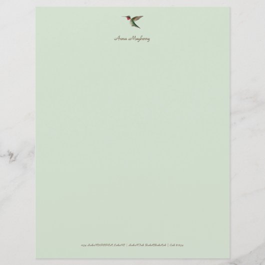 ハミングバカスタムードステーショナリー紙 (正面)