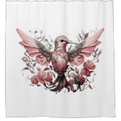 ハミングバカラフルリズシャワーカーテンセット シャワーカーテン (正面)