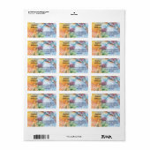 ハミングバカラフルーズ住所 ラベル (フルシート)