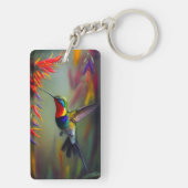 ハミングバカラフルードオイル塗装スタイル キーホルダー (裏面)