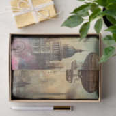 ハミングバカラフルードスチームパンクスカイスケープの切り離し 薄葉紙 (ギフト)