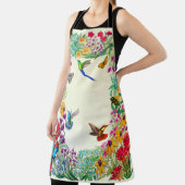 ハミングバカラフルードバタフライフローラガーデン エプロン (インサイチュ)