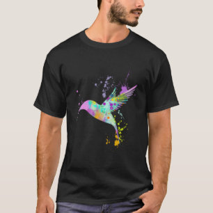 ハミングバカラフルードワイルドライフ自然 Tシャツ
