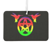 ハミングバサイケデリックード及び星形五角形空気清浄機 カーエアーフレッシュナー (裏面)