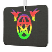 ハミングバサイケデリックード及び星形五角形空気清浄機 カーエアーフレッシュナー (左)